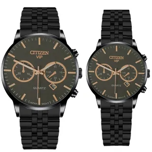 ست ساعت مچی عقربه ای زنانه و مردانه مدل کرنوگراف کد citvip4