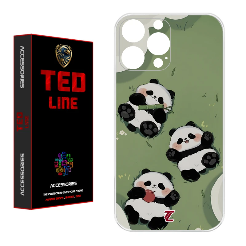 کاور تد لاین طرح پاندا کد 1102 مناسب برای گوشی موبایل اپل Iphone 13 Pro 