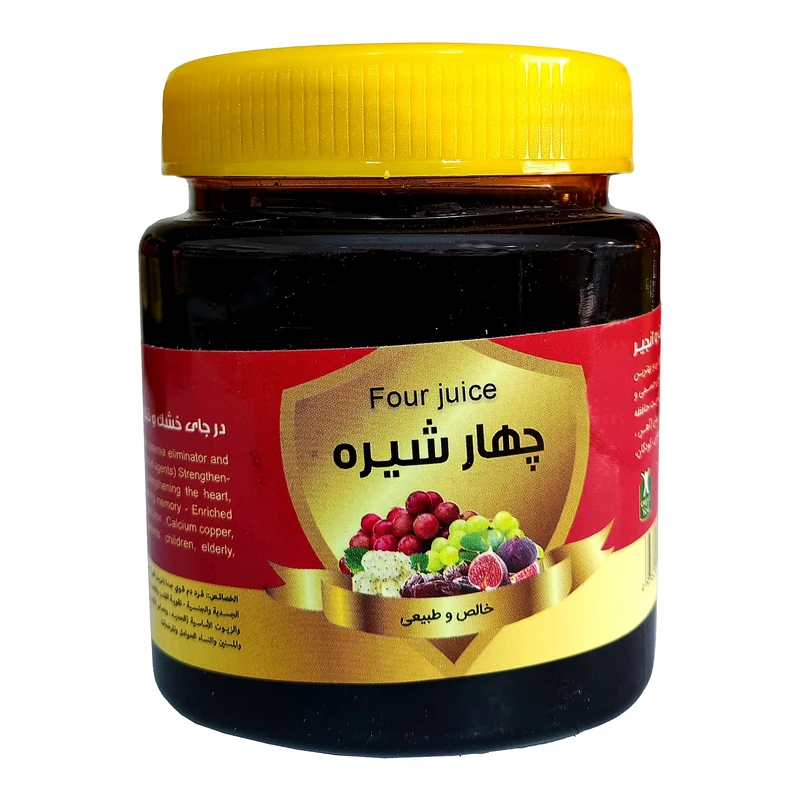 چهار شیره انگور و توت و خرما و انجیر حس خوب - 500 گرم