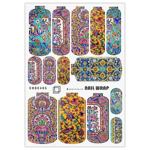 برچسب ناخن مدل  نیل رپ کاشی کد 405