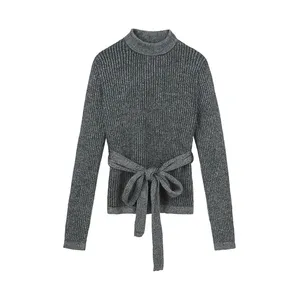 پلیور یقه ایستاده زنانه مدل Shine