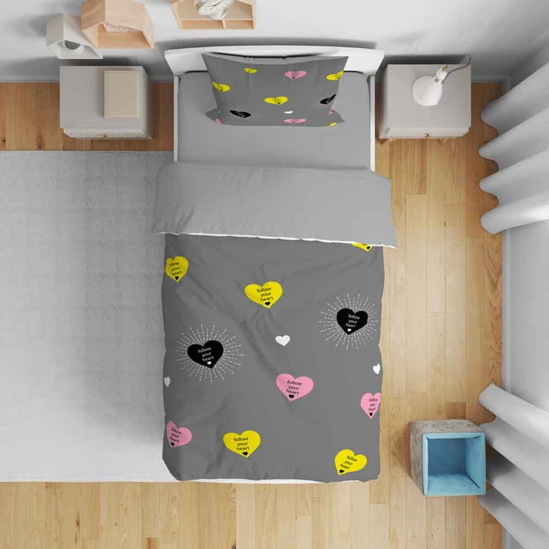 سرویس روتختی نوپه هوم مدل قلبی T6061 تک نفره 5 تکه