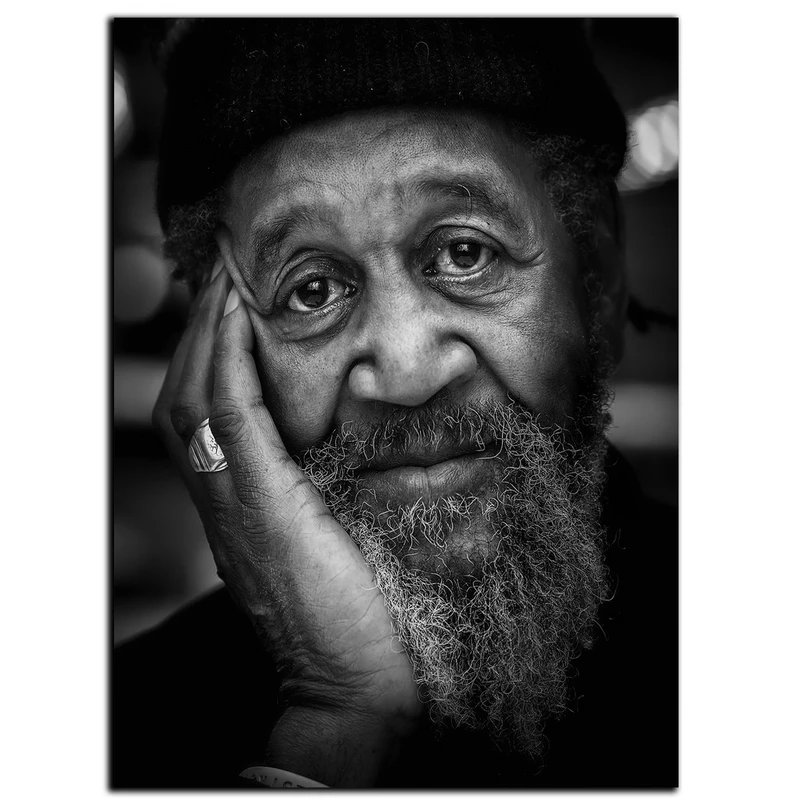 تابلو شاسی بکلیت طرح عکس چهره سیاه و سفید مدل SH-7364