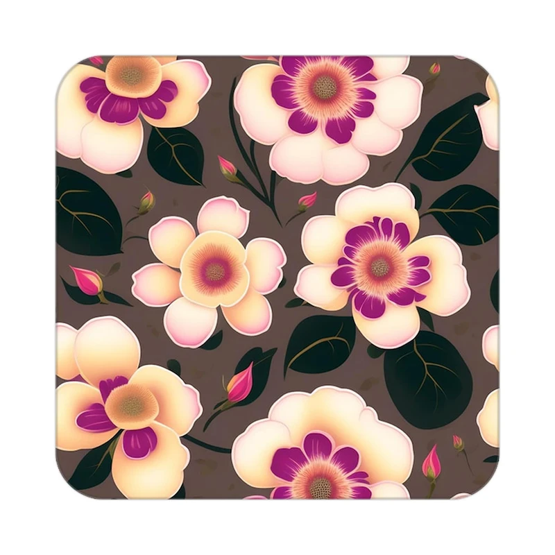 زیر لیوانی کاکتی طرح گل مدل mp17483