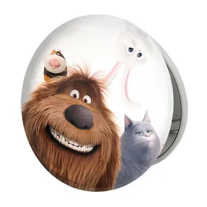آینه جیبی خندالو طرح زندگی پنهان حیوانات خانگی The Secret Life of Pets مدل تاشو کد 10682 