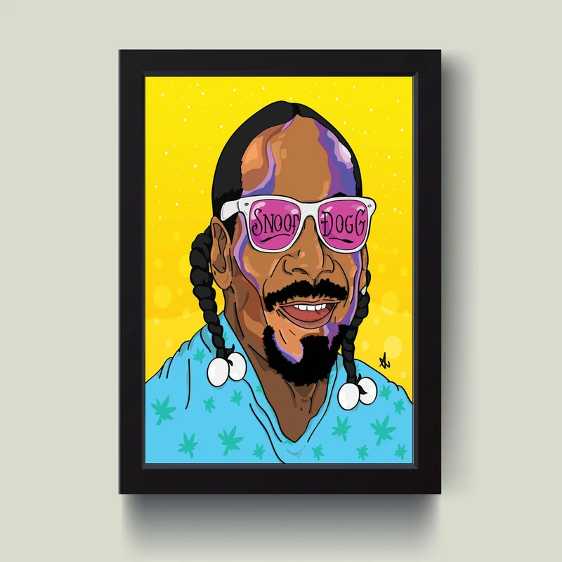 تابلو مدل Snop dogg اسنوپ داگ کد S1305-b