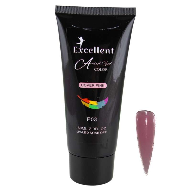پلی ژل کاشت ناخن اکسلنت مدل P03 حجم 60 میلی لیتر پلی ژل کاشت ناخن اکسلنت مدل P03 حجم 60 میلی لیتر