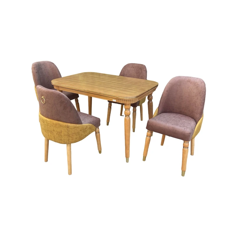 میز و صندلی ناهارخوری 4 نفره گالری چوب آشنایی مدل Khod-867-Bog