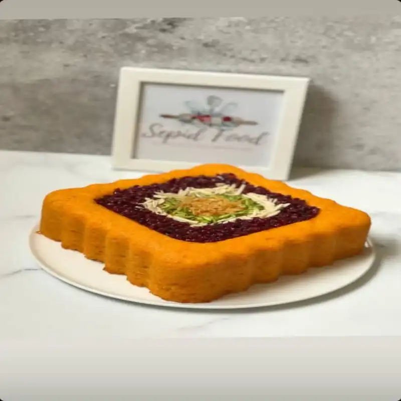 قالب کیک مدل شارلوت طرح مربع