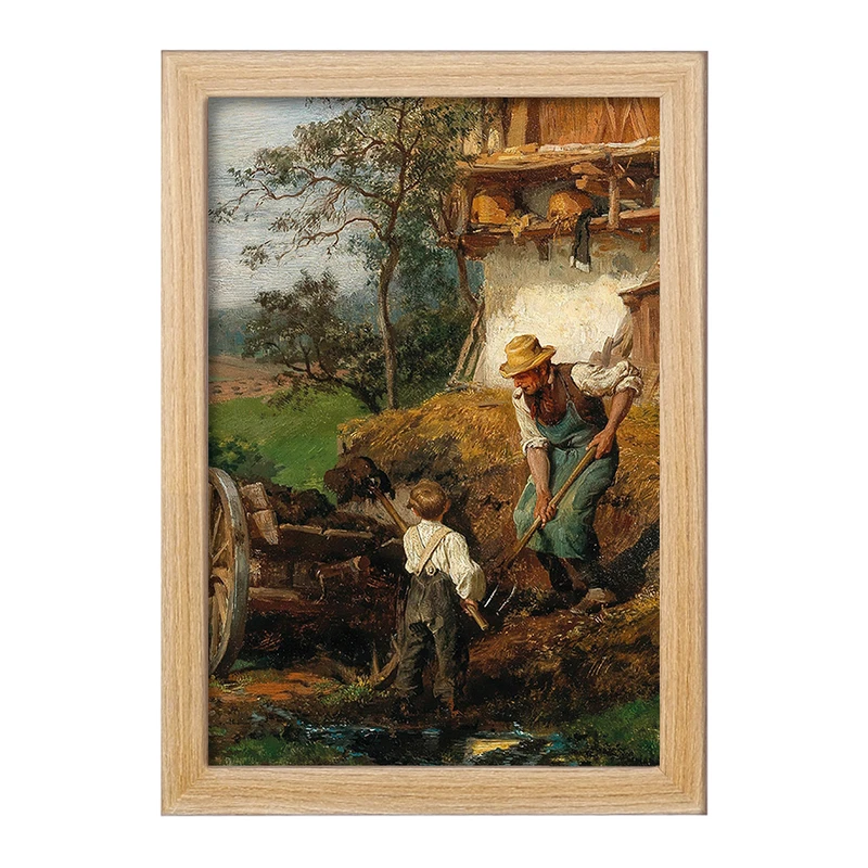 تابلو خندالو مدل نقاشی یاور کوچولو اثر فلیکس شلزینگر کد F12312