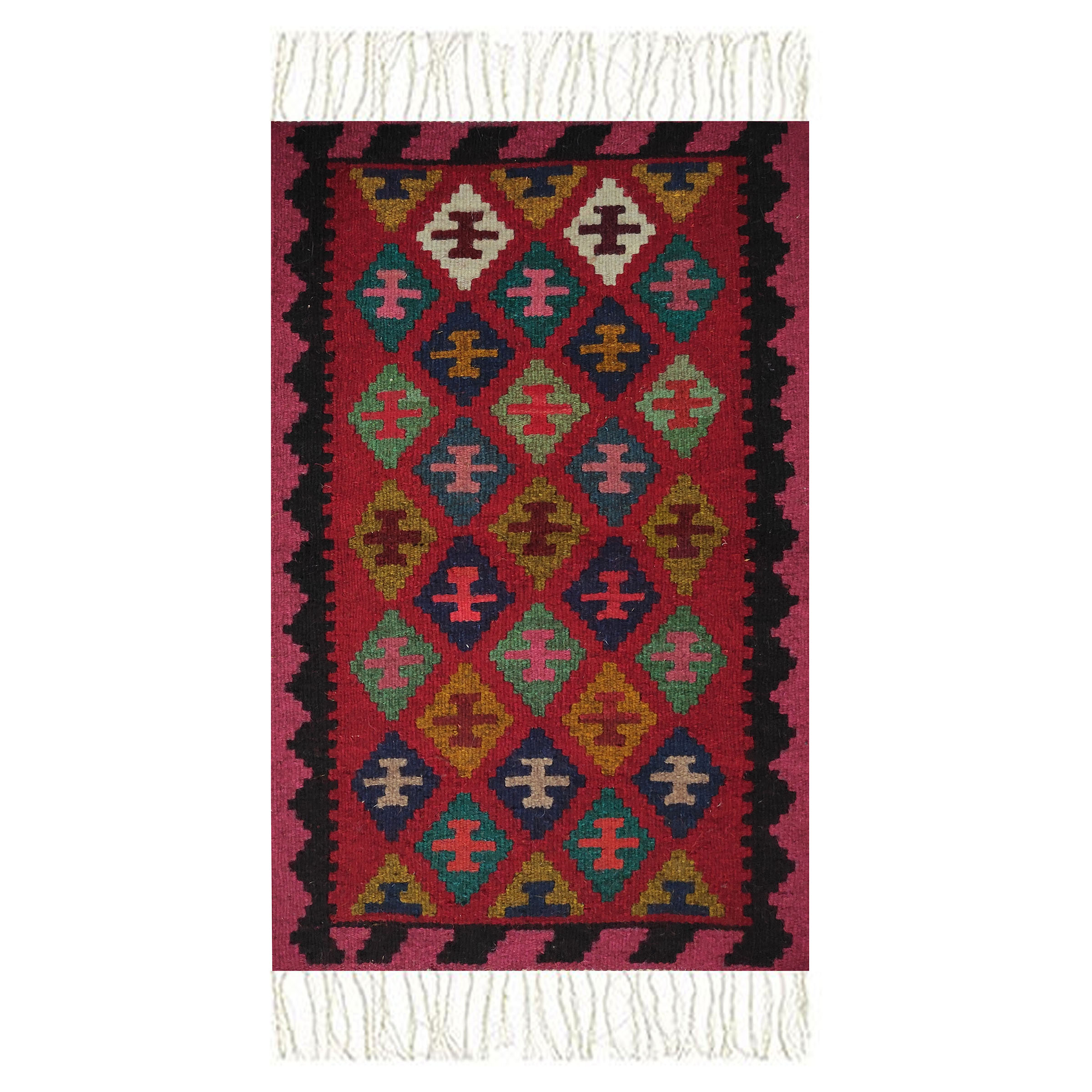 گلیم دستبافت نیم متری مدل آذربایجان کد sk31