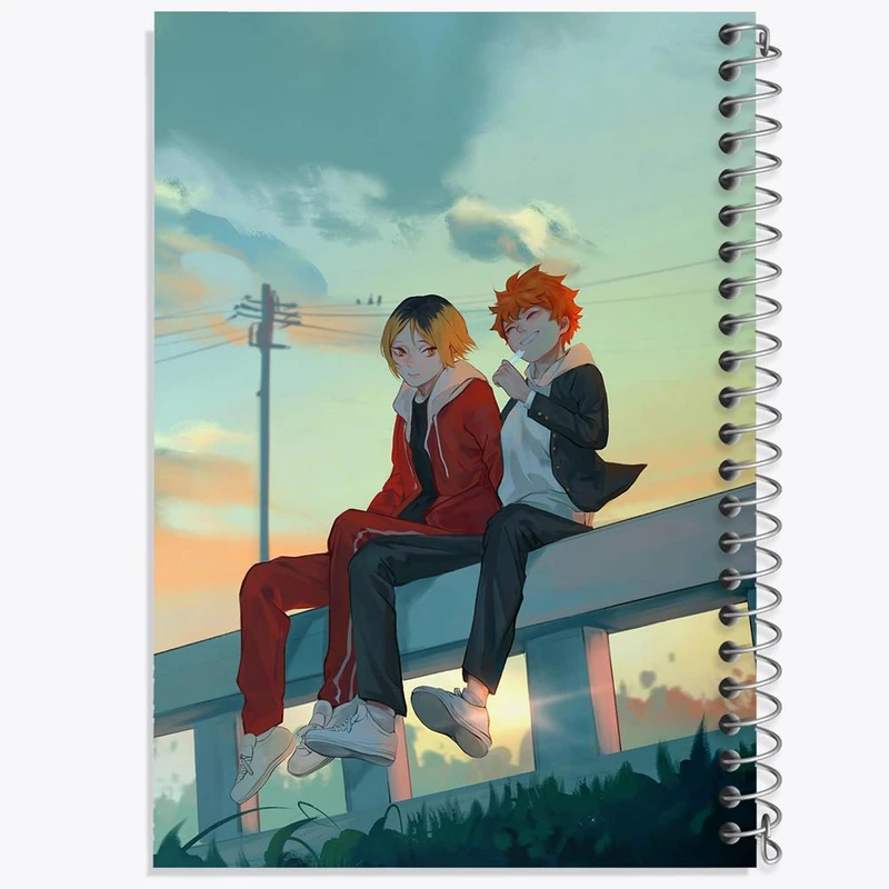 دفتر نت موسیقی 50 برگ خندالو مدل هیاناتا و کنما انیمه آبشار سرنوشت هایکیو کاگیاما کد 11204