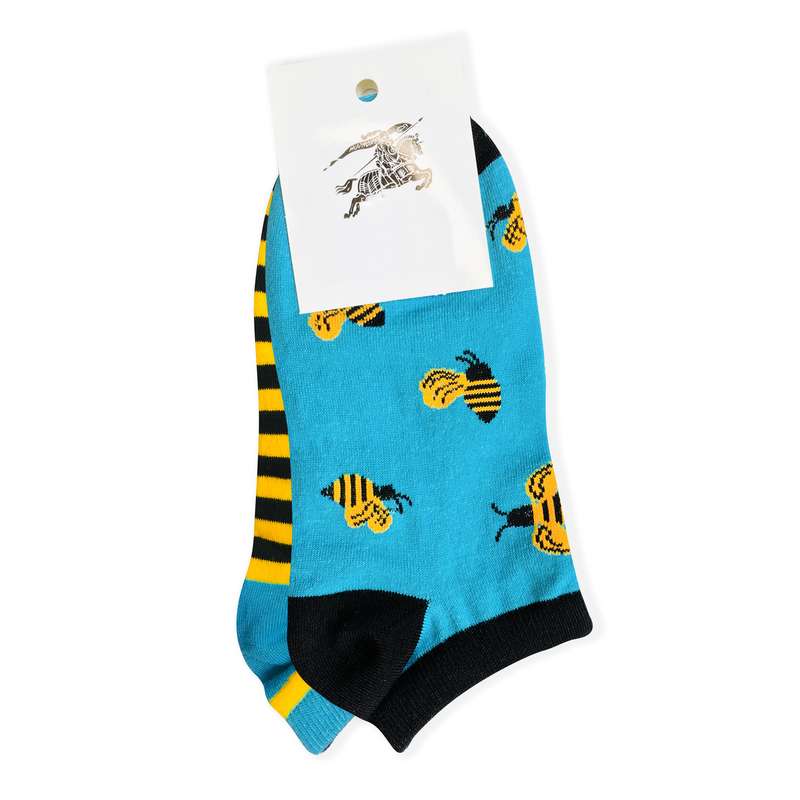 جوراب دخترانه طرح زنبور کد BB   