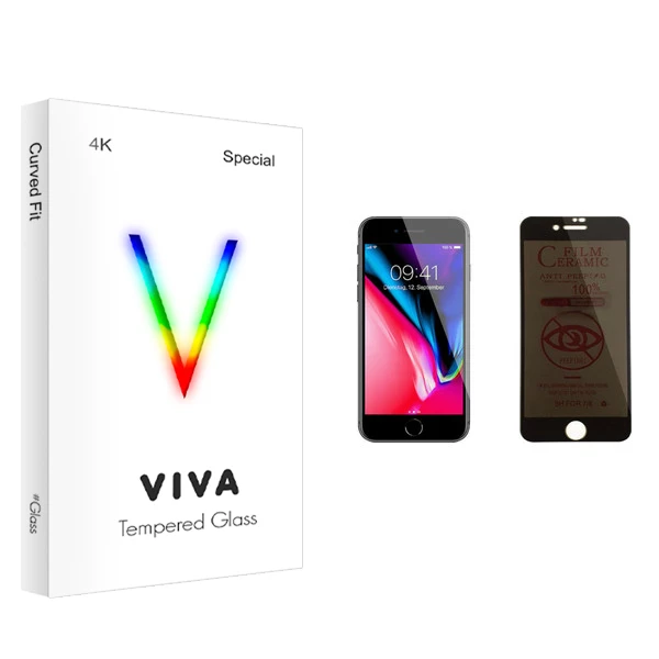 محافظ صفحه نمایش حریم شخصی ویوا مدل 4K مناسب برای گوشی موبایل اپل iPhone 8