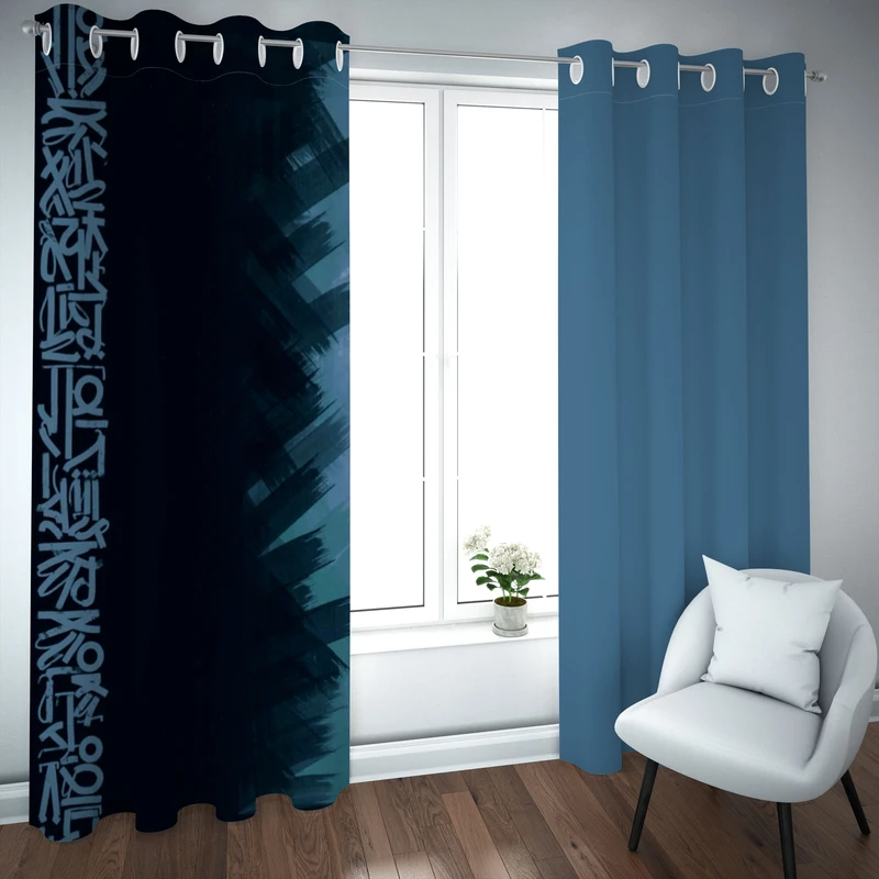 پرده مدل چاپی هازان سایز 300×150 سانتی متر 