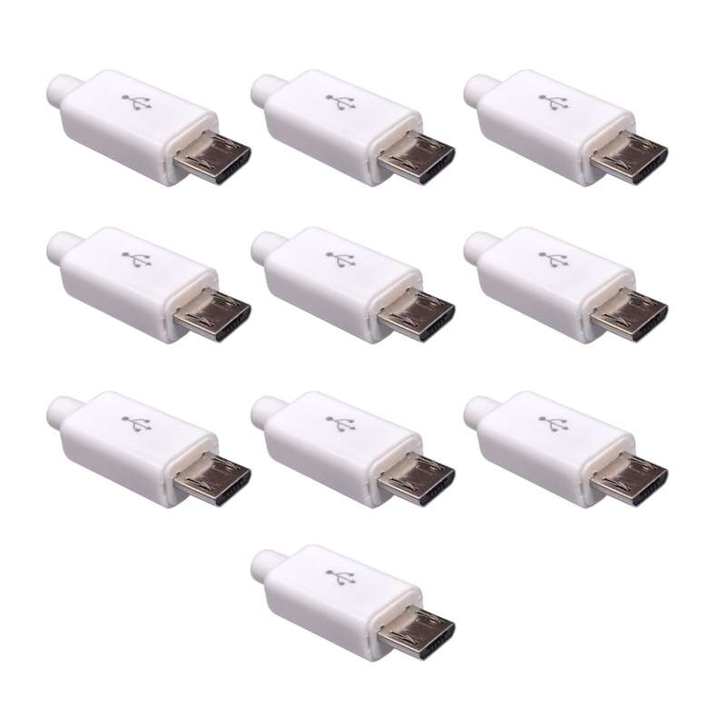 سوکت نری Micro USB مدل 5PIN بسته 10 عددی