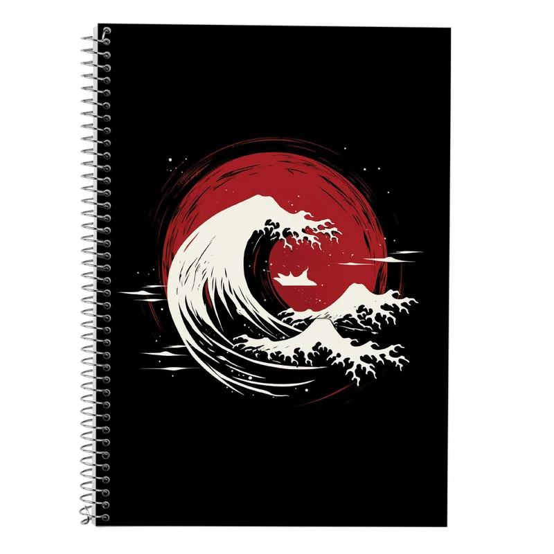 دفتر زبان 50 برگ مدوپد مدل دوخط طرح Vindland Saga کد DF3190