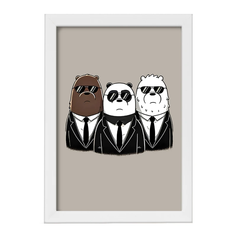 تابلو خندالو مدل سه خرس کله پوک کد F8962