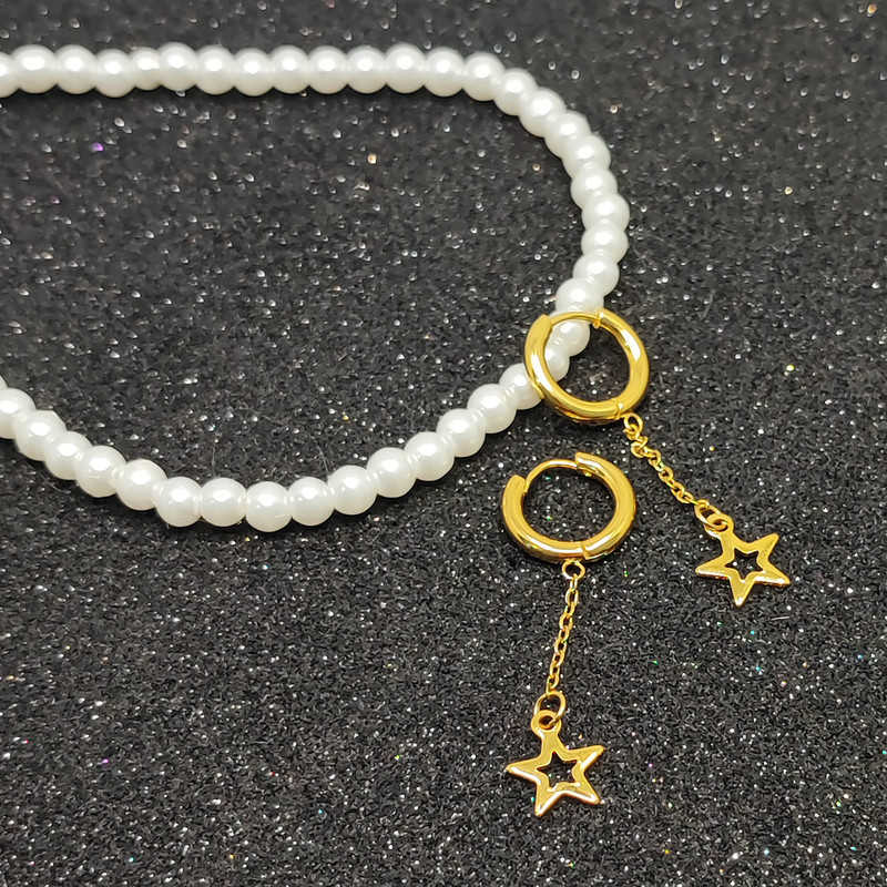 گوشواره زنانه طرح ستاره کد RKH_1582 گوشواره زنانه طرح ستاره کد RKH_1582