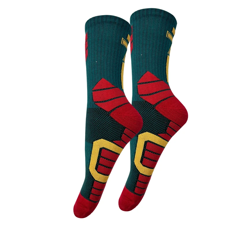 جوراب ساق بلند مردانه تن پوش هنگامه مدل حوله‌ای کش اسپرت رونالدو پرتقا