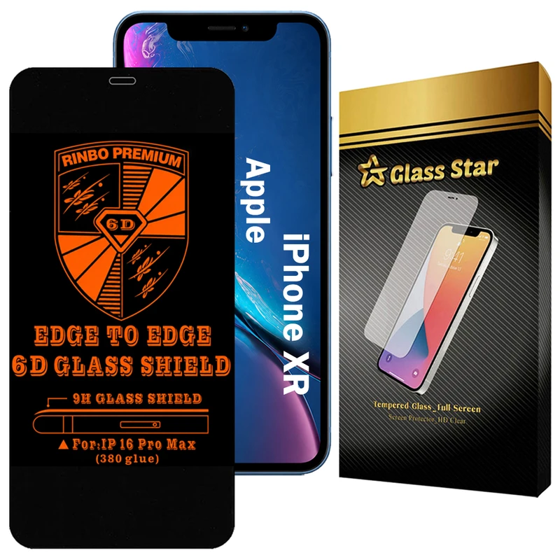 محافظ صفحه نمایش گلس استار مدل RINB200G مناسب برای گوشی موبایل اپل iPhone XR