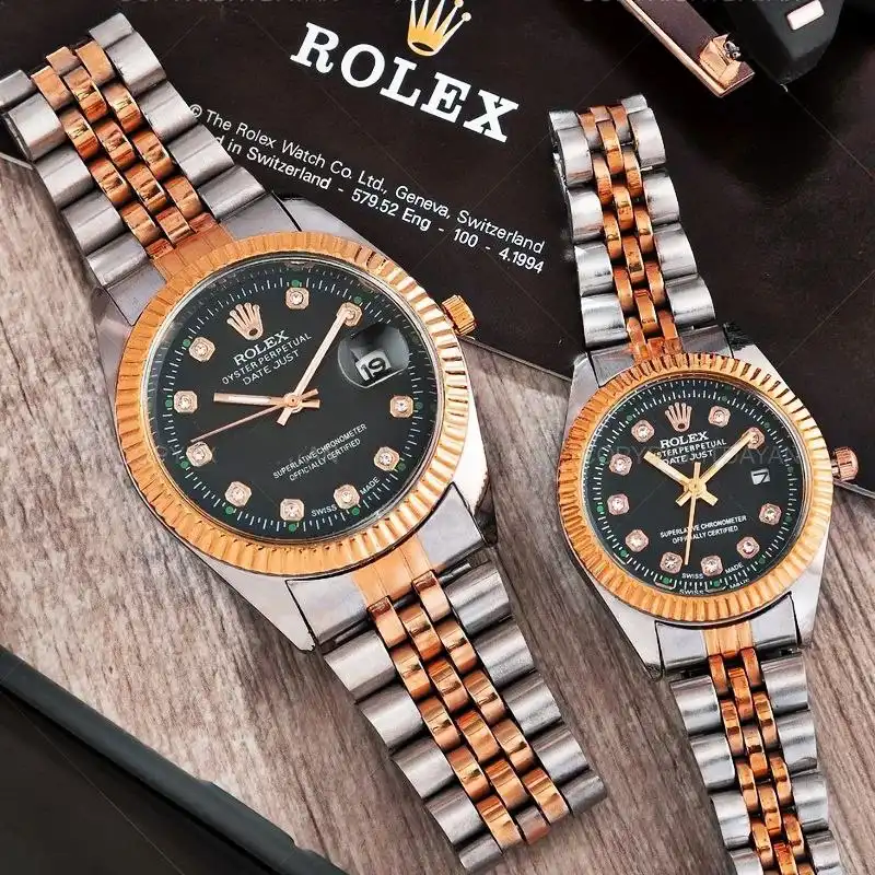 ست ساعت مچی عقربه ای زنانه و مردانه  مدل دیت جاست_08_rz_stl