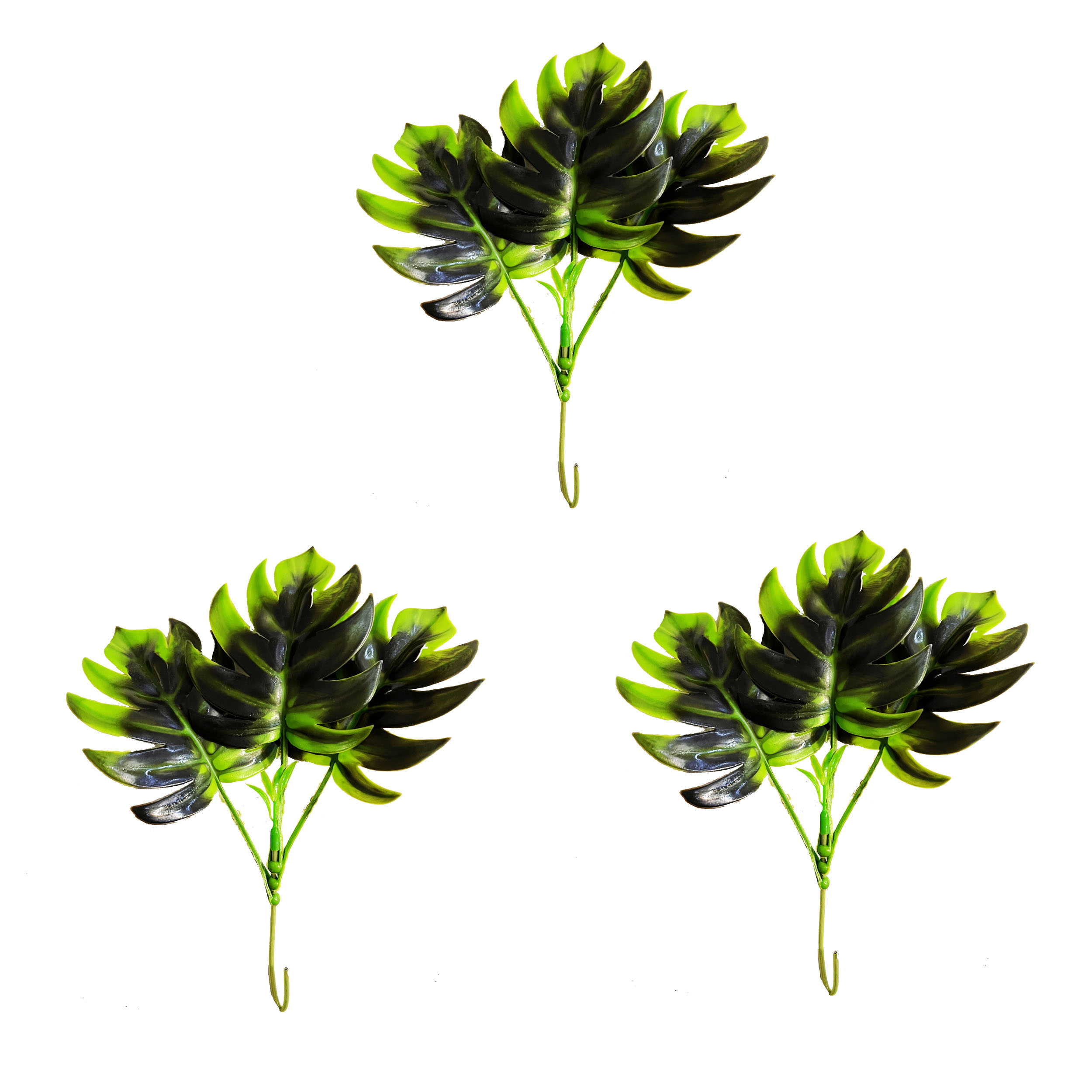 گل مصنوعی مدل بوته آکا برگ انجیر1 مینیاتوری mini مجموعه 3 عددی
