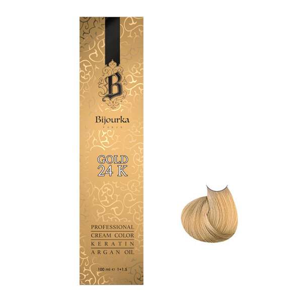 رنگ مو بیجورکا شماره BI8 حجم 100 میلی لیتر رنگ شامپاینی