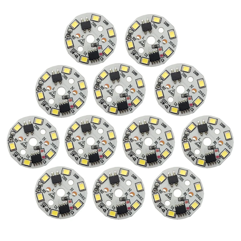چیپ لامپ ال ای دی 3 وات مدل 220v بسته 12 عددی