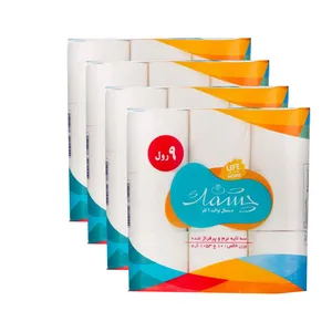 دستمال توالت چشمک مدل life home نه بسته 4 عددی