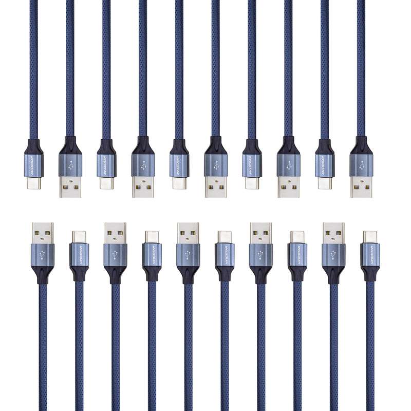 کابل تبدیل USB به USB-C کینگ استار مدل K18 C طول 1 متر بسته 10 عددی