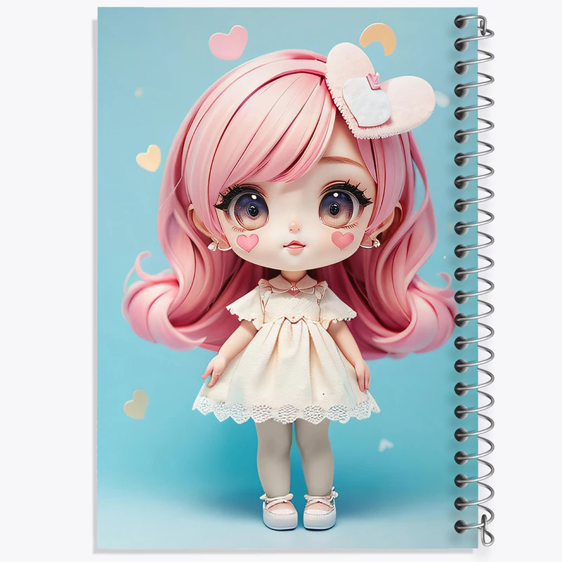 دفتر نقاشی 50 برگ خندالو طرح دخترانه (Girlish) کد 36873