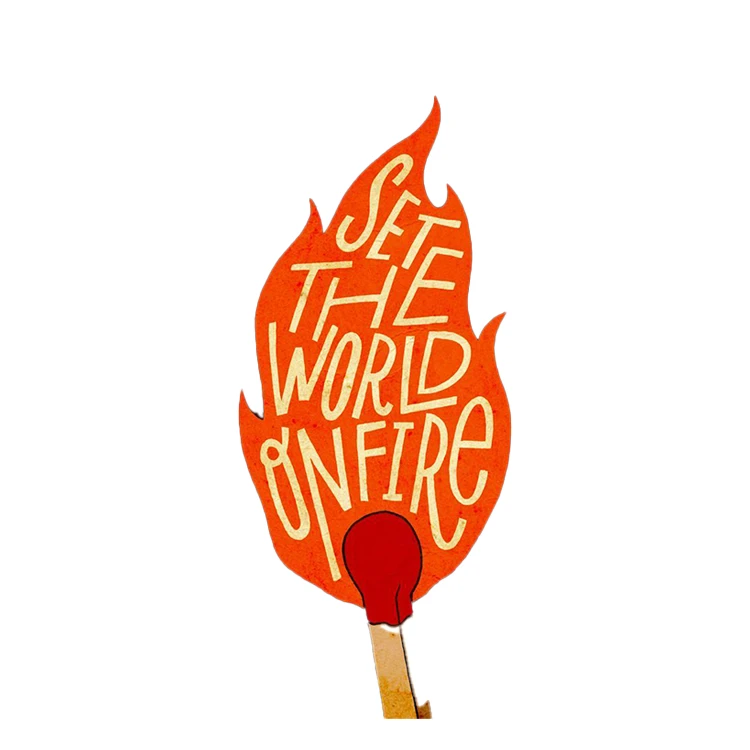 استیکر پارچه و لباس پاد آفرین مدل جمله انگلیسی کد 4033