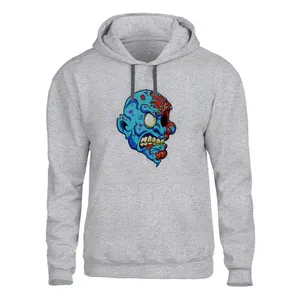 هودی مردانه مدل  زامبی کد SH11 رنگ طوسی