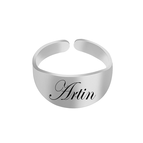 انگشتر مردانه لیردا مدل اسم آرتین astl 0030