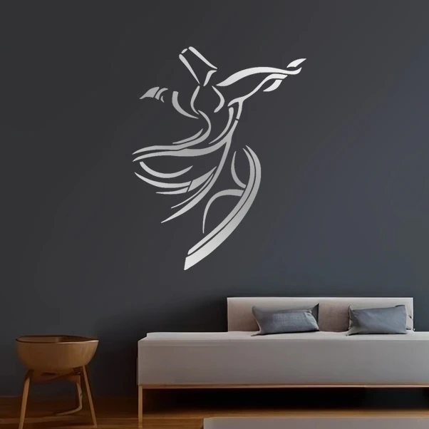 آینه پلکسی گلس مدل دکوراتیو کد N174-1 مجموعه 30 عددی