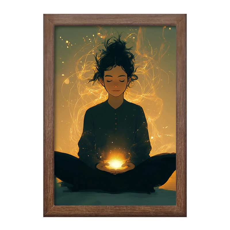 تابلو خندالو طرح مدیتیشن (Meditation) کد F8896