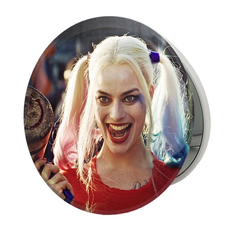 آینه جیبی خندالو طرح هارلی کویین مدل تاشو کد 2865 