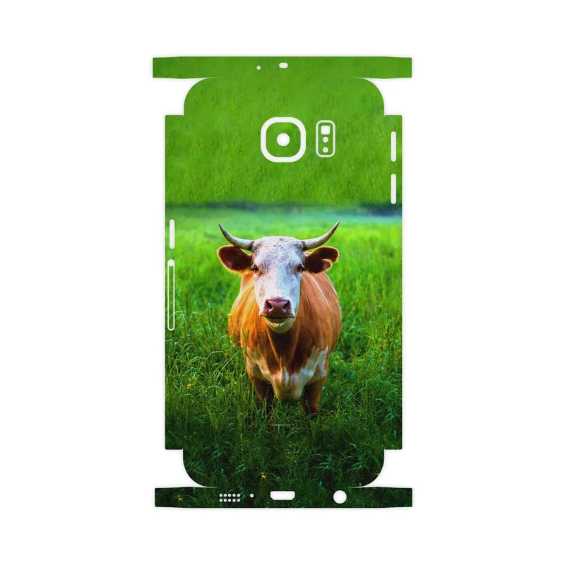 برچسب پوششی ماهوت مدل Cow-FullSkin مناسب برای گوشی موبایل سامسونگ Galaxy S6 Edge