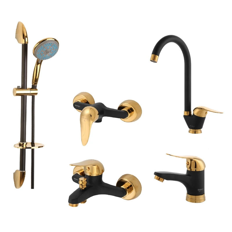 ست شیرآلات حکمت نشان مدل لیندا پلاس MT مجموعه 5 عددی