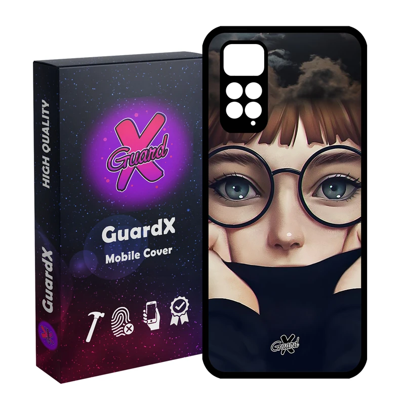 کاور گارد ایکس طرح Girl مدل Glass10040 مناسب برای گوشی موبایل شیائومی Redmi Note 11S/ Note 11 4G