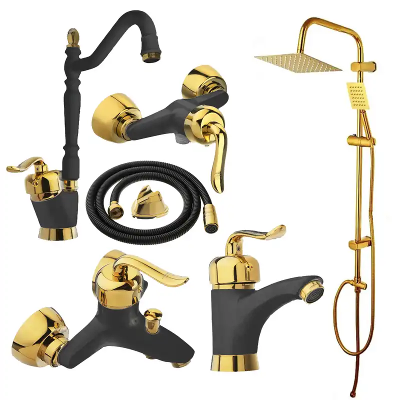 ست شیرآلات فراست پویا مدل قاجاری مجموعه 6 عددی