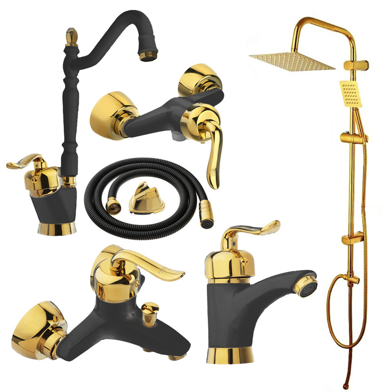 ست شیرآلات فراست پویا مدل قاجاری مجموعه 6 عددی