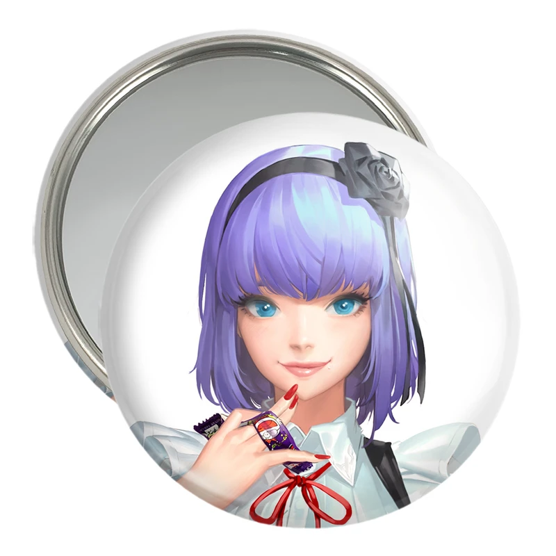 آینه جیبی خندالو مدل شیداره انیمه داگاشی کاشی Dagashi Kashi  کد 23384