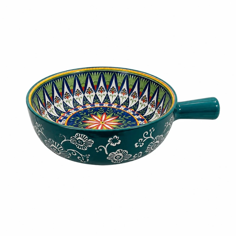 کاسه طرح سنتی ایزنیک مدل ترنج