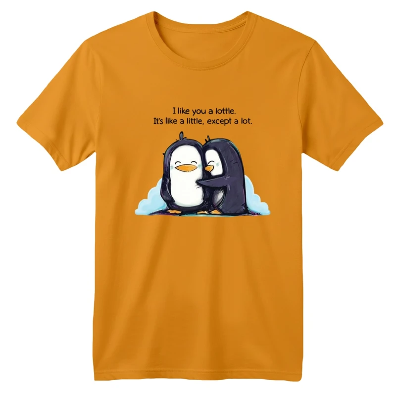 تی‌شرت آستین کوتاه لانگ بچگانه مدل پنگوئن بغل