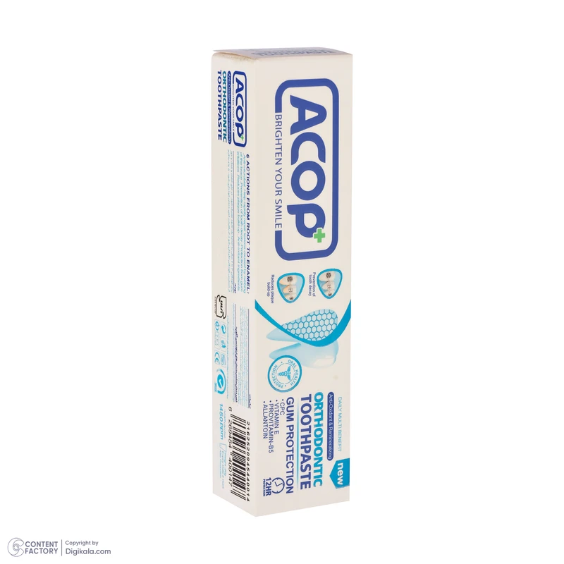عکس شماره 4 : خمیر دندان آکوپ مدل ارتودنسی حجم 90 میلی لیتر