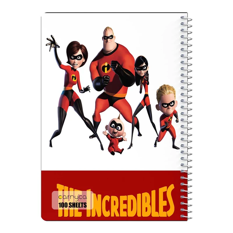 دفتر مشق 100 برگ سیمی کارنیکا طرح شگفت انگیزان The Incredibles کد 79385