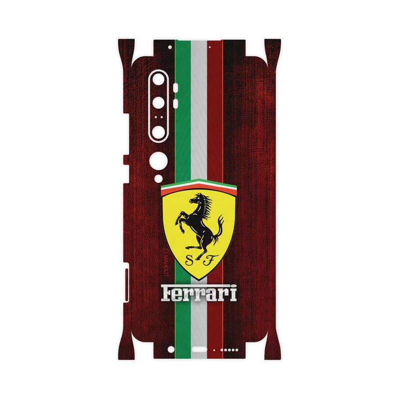 برچسب پوششی ماهوت مدل Ferrari-FullSkin مناسب برای گوشی موبایل شیائومی MI Note 10 Pro