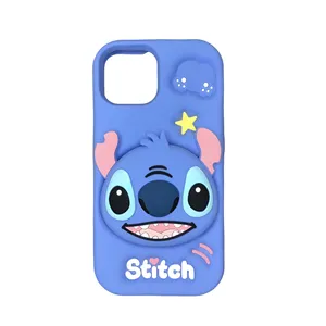 کاور فانتزی طرح STITCH استند شو مناسب برای گوشی موبایل اپل IPHONE 13/14/15